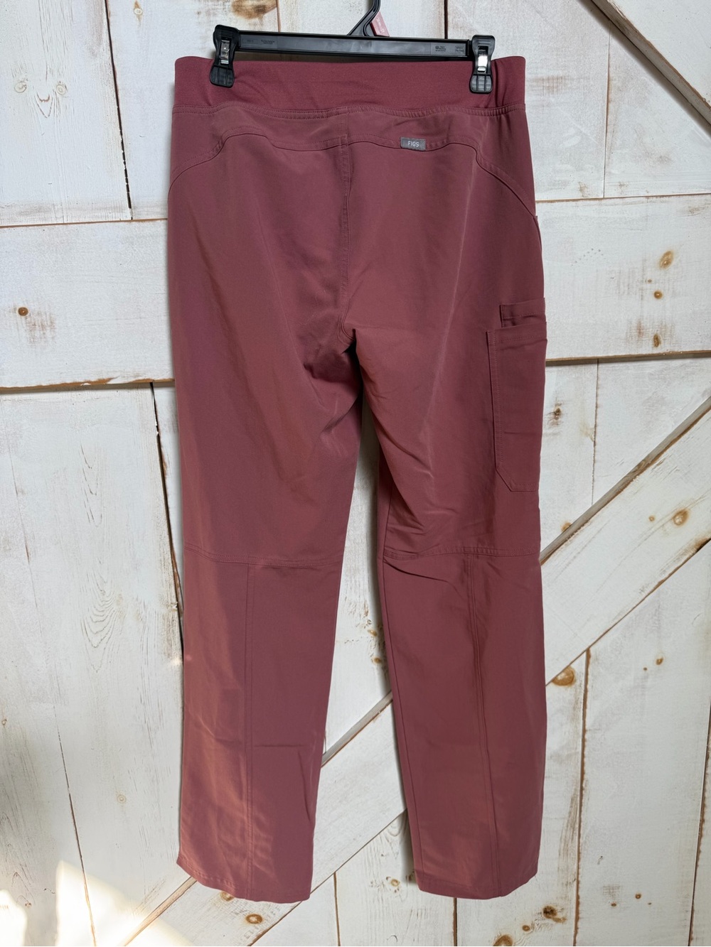 Women's Relaxed Drawstring Scrub Pants and Top Dusty Rose - Picture 10 of 11